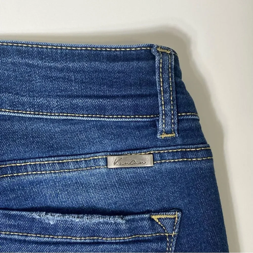 Kancan Holly Midrise Skinny Jeans Dark Wash Blue Women's Size 5/26